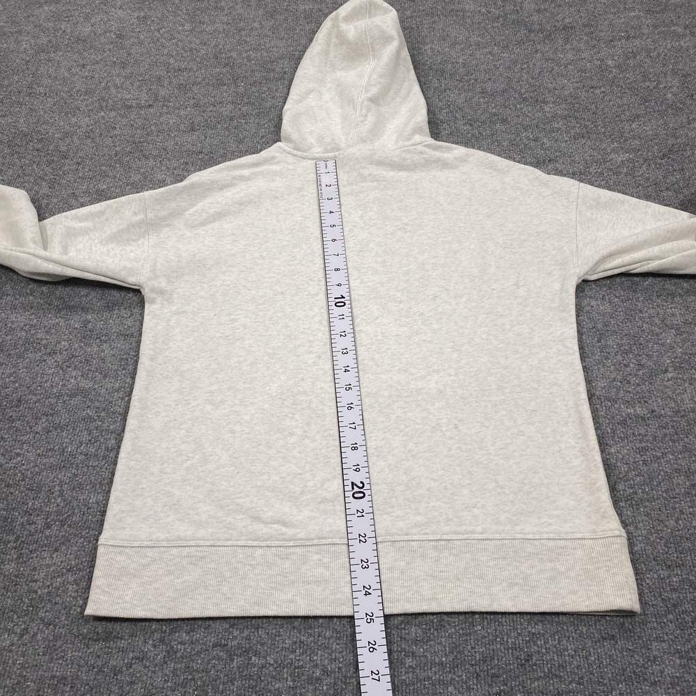 Reebok Hoodie Mens Small Gray Pullover Fleece Hooded Graphic Logo Drawstring - Picture 7 of 8